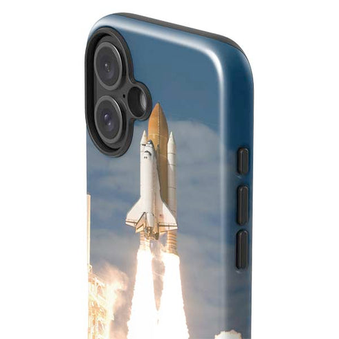 Space Shuttle Atlantis Liftoff iPhone 16 Impact Case