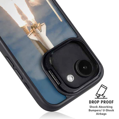 Space Shuttle Atlantis Liftoff iPhone 16e Kickstand Case