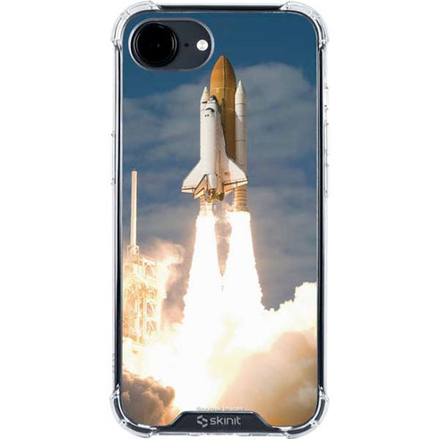 Space Shuttle Atlantis Liftoff iPhone 16e Clear Case