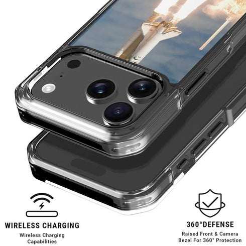Space Shuttle Atlantis Liftoff iPhone 18 Pro Clear Case
