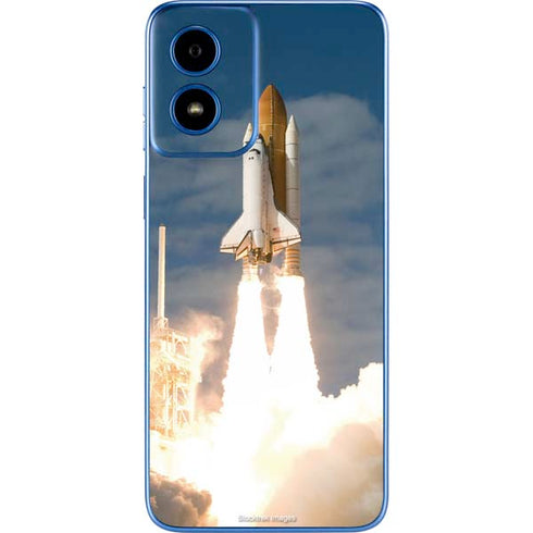 Space Shuttle Atlantis Liftoff Moto G Play 4G (2024) Skin