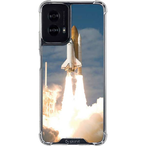 Space Shuttle Atlantis Liftoff Moto G Power 5G (2024) Clear Case