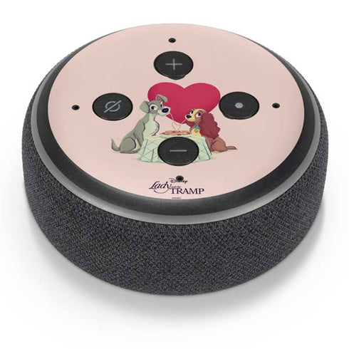 Disney Lady & The Tramp Spaghetti Dinner Amazon Echo Dot Skin