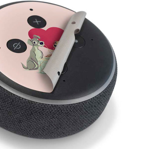 Disney Lady & The Tramp Spaghetti Dinner Amazon Echo Dot Skin