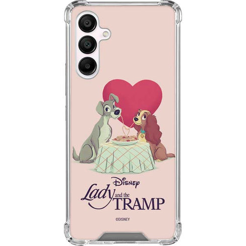 Disney Lady & The Tramp Spaghetti Dinner Galaxy A16 5G Clear Case
