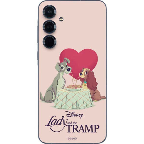 Disney Lady & The Tramp Spaghetti Dinner Galaxy A36 5G Skin