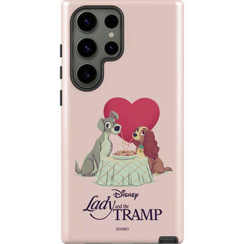 Disney Lady & The Tramp Spaghetti Dinner Galaxy S23 Ultra Pro Case