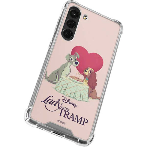 Disney Lady & The Tramp Spaghetti Dinner Galaxy S24 FE Clear Case