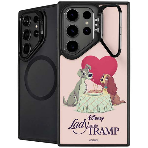 Disney Lady & The Tramp Spaghetti Dinner Galaxy S25 Ultra Kickstand Case