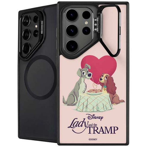 Disney Lady & The Tramp Spaghetti Dinner Galaxy S26 Ultra Kickstand Case