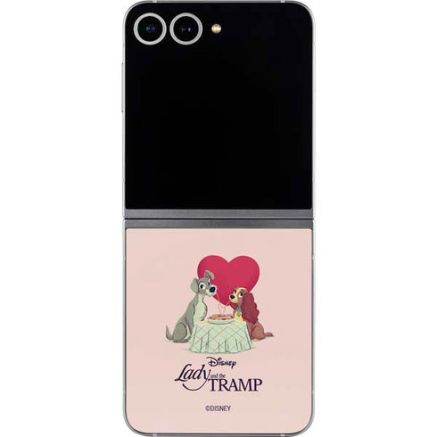 Disney Lady & The Tramp Spaghetti Dinner Galaxy Z Flip6 Skin