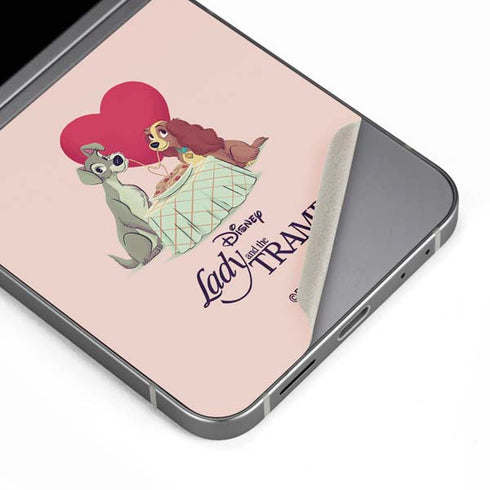 Disney Lady & The Tramp Spaghetti Dinner Galaxy Z Flip6 Skin