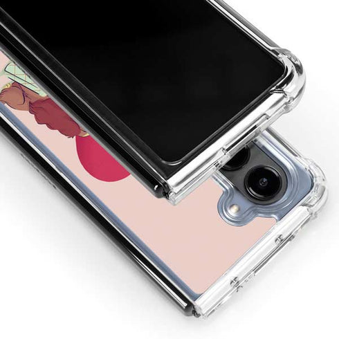 Disney Lady & The Tramp Spaghetti Dinner Galaxy Z Fold5 5G Clear Case