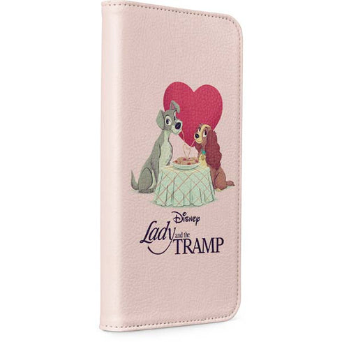 Disney Lady & The Tramp Spaghetti Dinner iPhone 14 Pro Max Folio Case