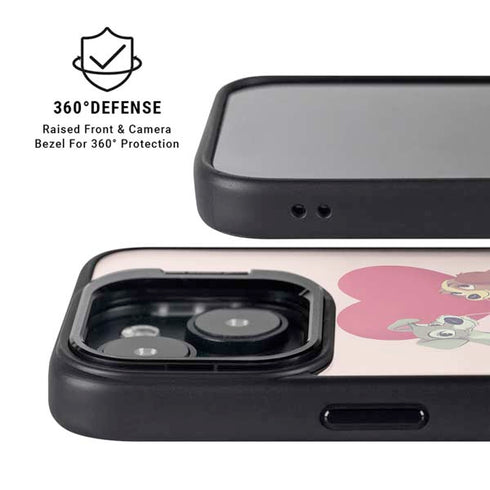 Disney Lady & The Tramp Spaghetti Dinner iPhone 15 Plus Kickstand Case