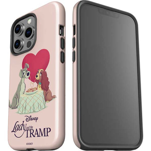 Disney Lady & The Tramp Spaghetti Dinner iPhone 15 Pro Impact Case