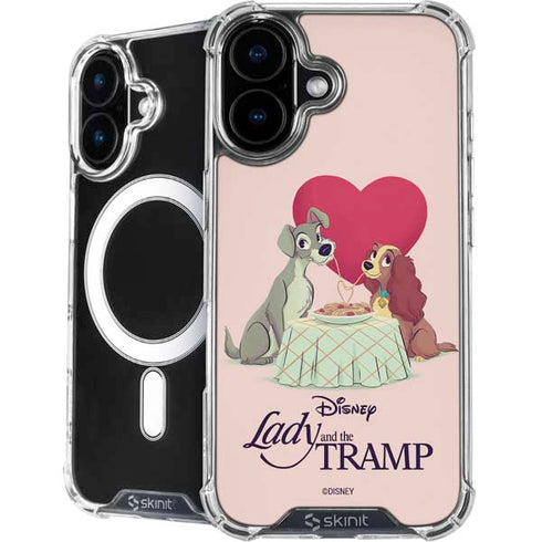 Disney Lady & The Tramp Spaghetti Dinner iPhone 16 MagSafe Case