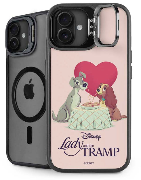 Disney Lady & The Tramp Spaghetti Dinner iPhone 16 Plus Kickstand Case