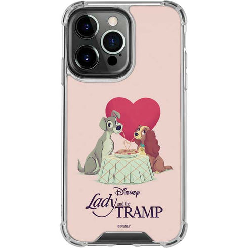 Disney Lady & The Tramp Spaghetti Dinner iPhone 16 Pro Clear Case