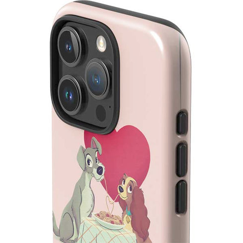 Disney Lady & The Tramp Spaghetti Dinner iPhone 16 Pro Max Impact Case