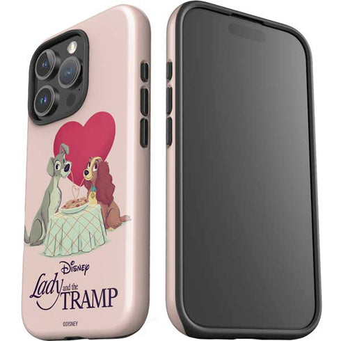 Disney Lady & The Tramp Spaghetti Dinner iPhone 16 Pro Max Impact Case