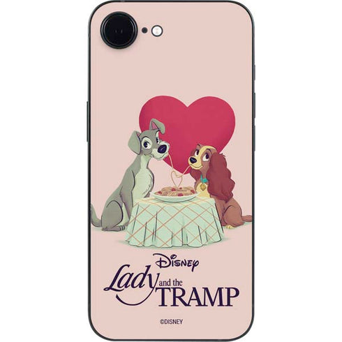 Disney Lady & The Tramp Spaghetti Dinner iPhone 16e Skin