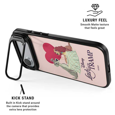 Disney Lady & The Tramp Spaghetti Dinner iPhone 17 Air Kickstand Case