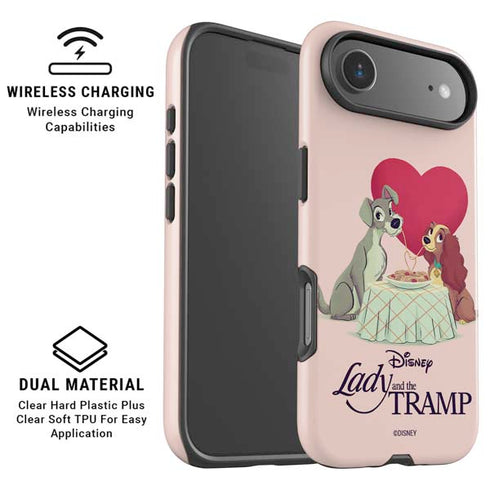 Disney Lady & The Tramp Spaghetti Dinner iPhone 17 Air Magsafe Impact Case