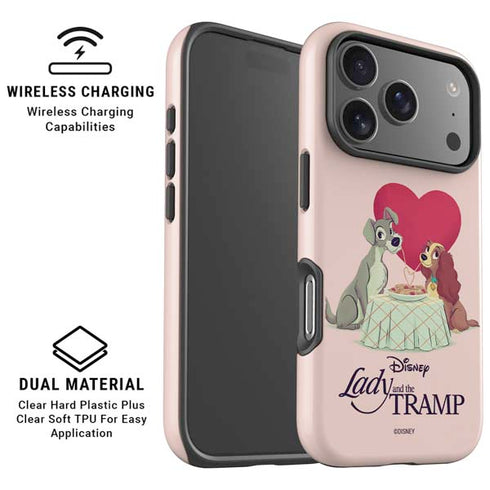 Disney Lady & The Tramp Spaghetti Dinner iPhone 17 Pro Magsafe Impact Case