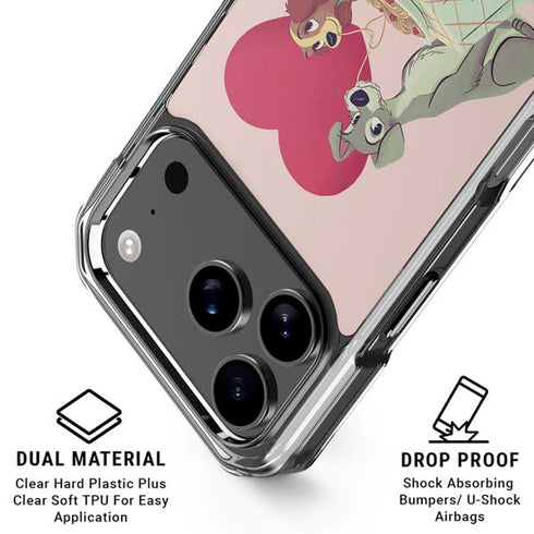 Disney Lady & The Tramp Spaghetti Dinner iPhone 17 Pro Max Clear Case