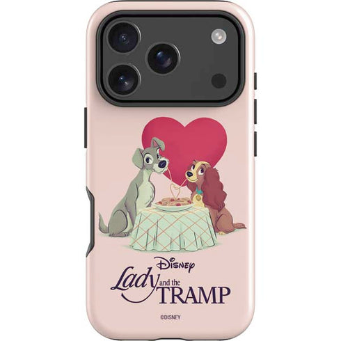 Disney Lady & The Tramp Spaghetti Dinner iPhone 17 Pro Max Impact Case