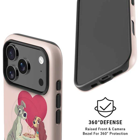 Disney Lady & The Tramp Spaghetti Dinner iPhone 17 Pro Max Magsafe Impact Case