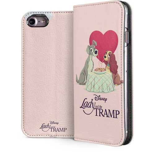 Disney Lady & The Tramp Spaghetti Dinner iPhone 7 Folio Case