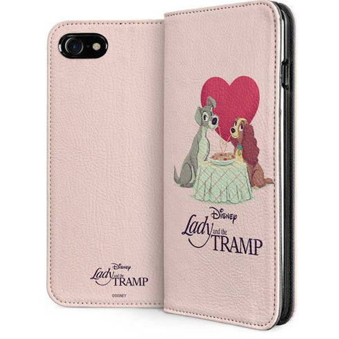 Disney Lady & The Tramp Spaghetti Dinner iPhone SE (2nd & 3rd Gen) Folio Case