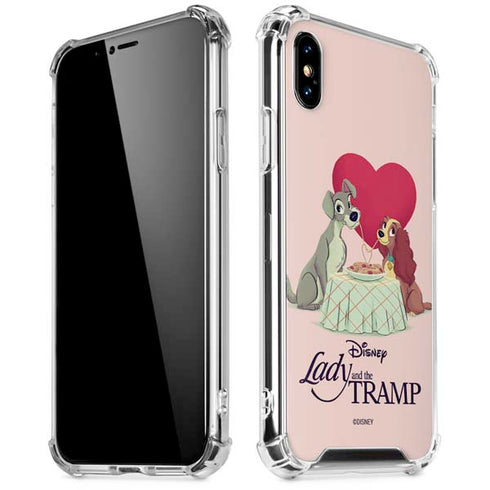 Disney Lady & The Tramp Spaghetti Dinner iPhone X/XS Clear Case