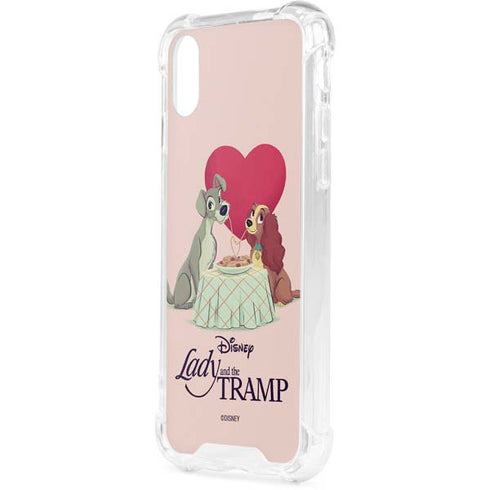 Disney Lady & The Tramp Spaghetti Dinner iPhone XS Clear Case