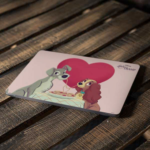 Disney Lady & The Tramp Spaghetti Dinner Apple MacBook Air Skin