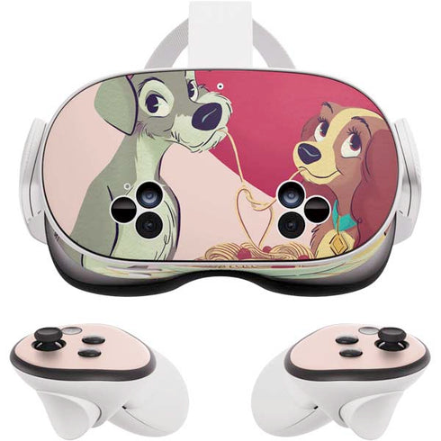 Disney Lady & The Tramp Spaghetti Dinner Meta Quest 3S Skin