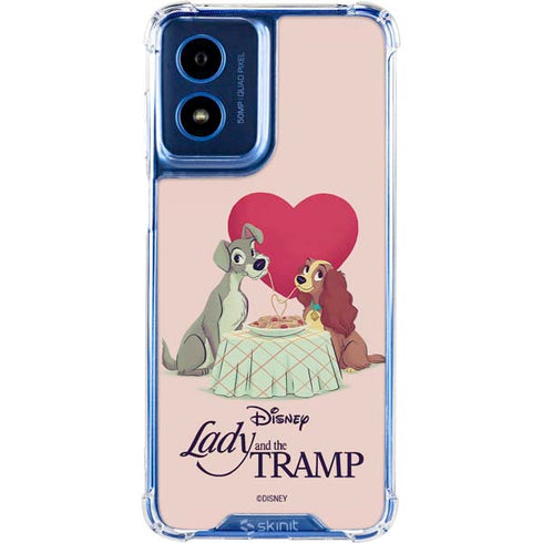 Disney Lady & The Tramp Spaghetti Dinner Moto G Play 4G (2024) Clear Case