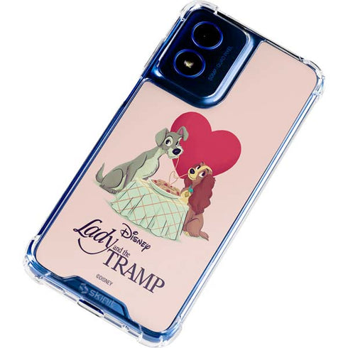 Disney Lady & The Tramp Spaghetti Dinner Moto G Play 4G (2024) Clear Case