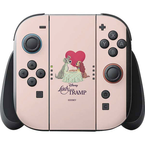 Disney Lady & The Tramp Spaghetti Dinner Nintendo Switch 2 (2025) with Joy-Con Skin
