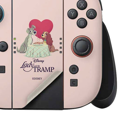 Disney Lady & The Tramp Spaghetti Dinner Nintendo Switch 2 (2025) Joy-Con Controller Skin