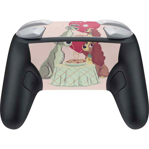 Disney Lady & The Tramp Spaghetti Dinner Nintendo Switch 2 (2025) Pro Controller Skin
