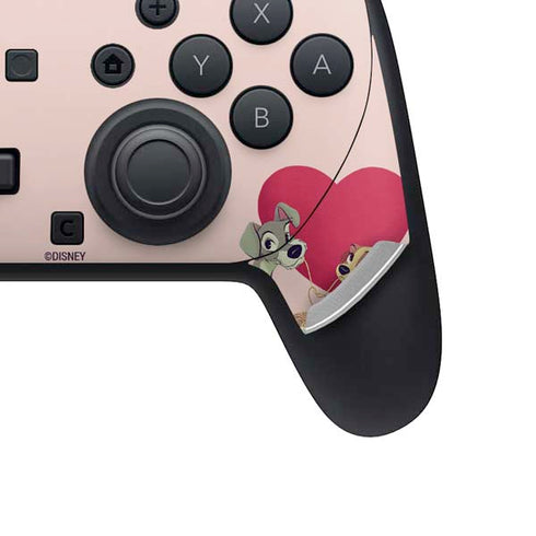 Disney Lady & The Tramp Spaghetti Dinner Nintendo Switch 2 (2025) Pro Controller Skin