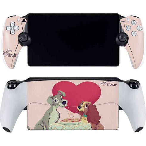 Disney Lady & The Tramp Spaghetti Dinner PlayStation PS5 Skins