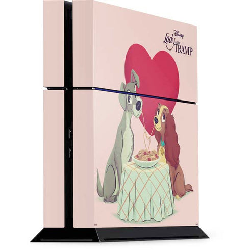 Disney Lady & The Tramp Spaghetti Dinner PlayStation PS4 Skins