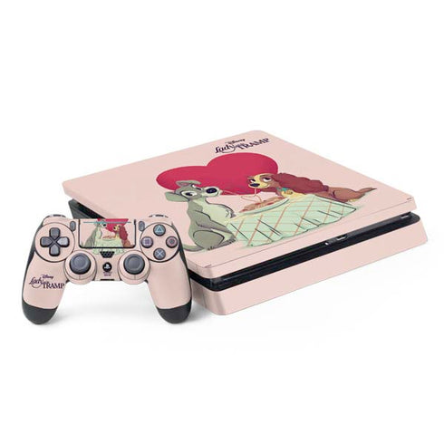 Disney Lady & The Tramp Spaghetti Dinner PlayStation PS4 Skins