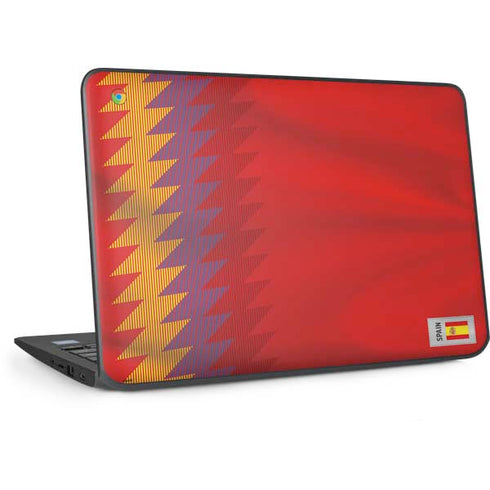 Spain Soccer Flag HP Chromebook Skin