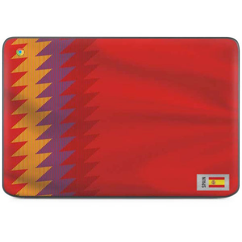 Spain Soccer Flag HP Chromebook Skin