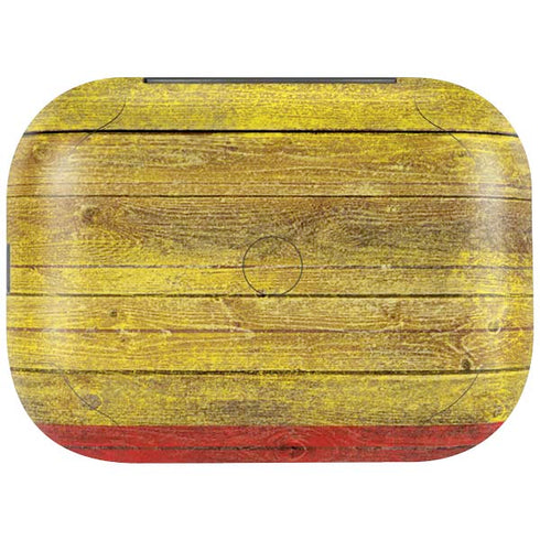 Spain Flag Dark Wood Amazon Echo Buds Skin